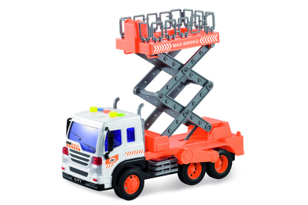 фото Машинка инерционная 1:16 Wenyi Автовышка со звуком и светом