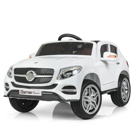 фото Джип-электромобиль для детей Mercedes M 3829EBLR-1 два мотора и кожаное сиденье (белый) фото Джип-электромобиль для детей Mercedes M 3829EBLR-1 два мотора и кожаное сиденье (белый)