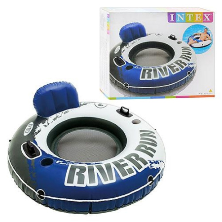 фото Надувной круг-матрас 58825 со спинкой