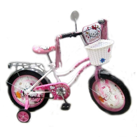 фото Двухколесный велосипед 16” Hello Kitty со съемными боковыми колесами