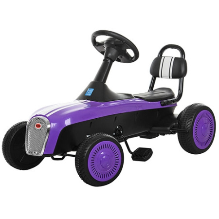 фото Педальный карт для детей 3-8 лет M 3413-9 ручной тормоз (фиолетовый)