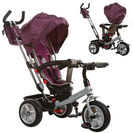 фото Велосипед TurboTrike M 3204HA-1 cрезиновыми колесами (фиолетовый)