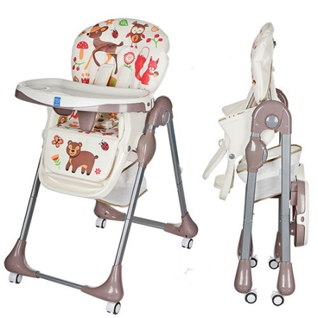 фото Детский стульчик для кормления М 3234-2 BAMBI (бежевый)