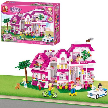 фото Детский конструктор SLUBAN M38-B0536 загородный дом (726 деталей)