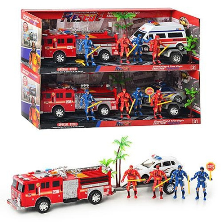 фото Набор спасателей 911-81 пожарная машина