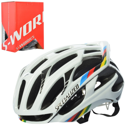 фото Защитный шлем для взрослых S-WORKS AS180072-4 размер M 30 отверстий (белый)