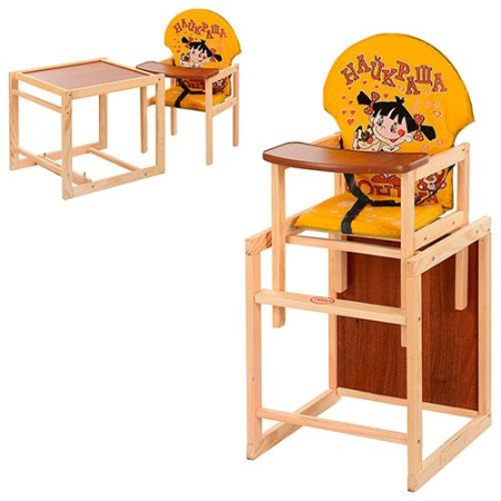 фото Стульчик для кормления Vivast М V-010-23-2 (желтый девочка)