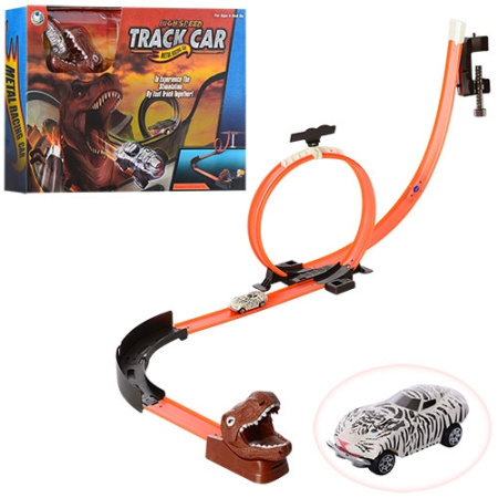 фото Автотрек детский 7072 с головой динозавра