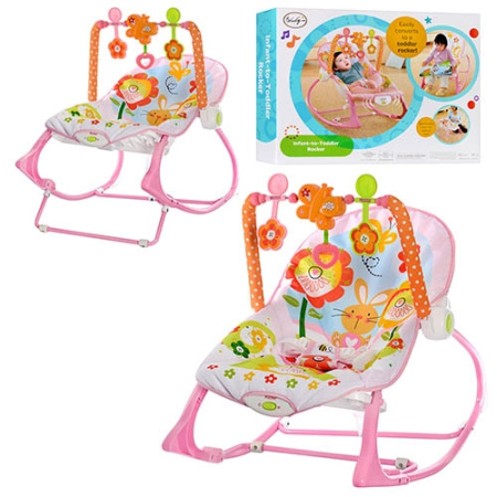 фото Кресло-качалка для детей BAMBI BB 4544 музыкальная бабочка виброрежим