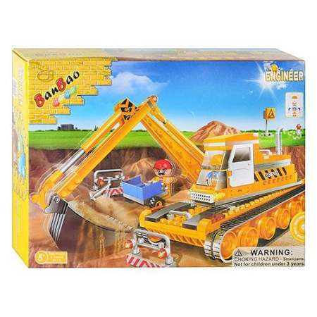 фото Конструктор BANBAO 8519 Экскаватор (220 деталей)