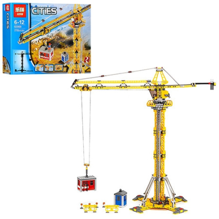 фото Конструктор 02069 стройплощадка кран фигурки (778 деталей)
