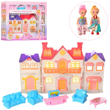 фото Домик для кукол 0526-0901 с мебелью