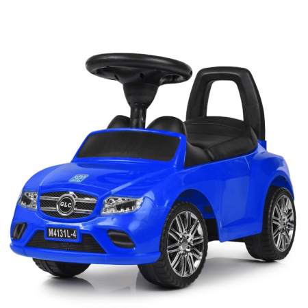 фото Детская машинка-каталка Mercedes GLC M 4131L-4 кожа и музыка (синяя)