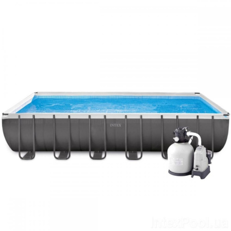 фото Прямоугольный каркасный бассейн Intex 26368 с аксессуарами (732-366-132 см)