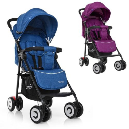 фото Детская прогулочная коляска BAMBI M 3456-2-1 книжка глубокая крыша (синяя или фуксия)