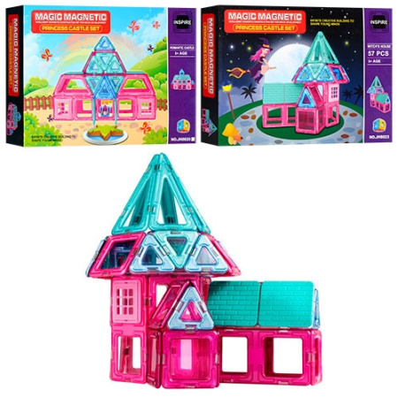 фото Детский магнитный конструктор JH8820B-23 дом (57 и 55 деталей)