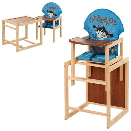 фото Стульчик для кормления трансформер Vivast М V-010-25-2 (голубой девочка)