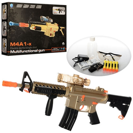 фото Игрушечный автомат HT9904-1 копия M4A1-x водяные пули и пули-присоски (53 см)