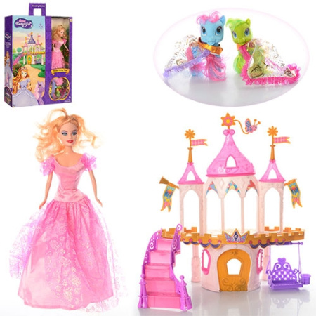 фото Детский набор Замок принцессы 6629A-1 с двумя пони