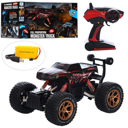 фото Джип на радиоуправлении YL-05 небьющийся корпус резиновые колеса амортизаторы (29 см)