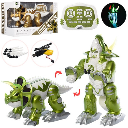 фото Динозавр-трансформер с радиоуправлением KD-8828AB стреляет (42 см)