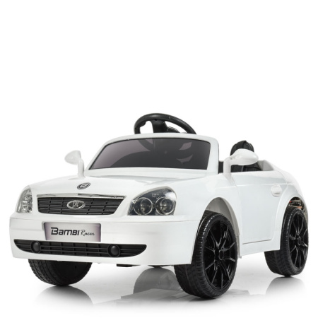 фото Электромобиль для детей Lada Priora M 4106EBLR-1 колеса ЕВА и кожаное сиденье (белый) фото Электромобиль для детей Lada Priora M 4106EBLR-1 колеса ЕВА и кожаное сиденье (белый)