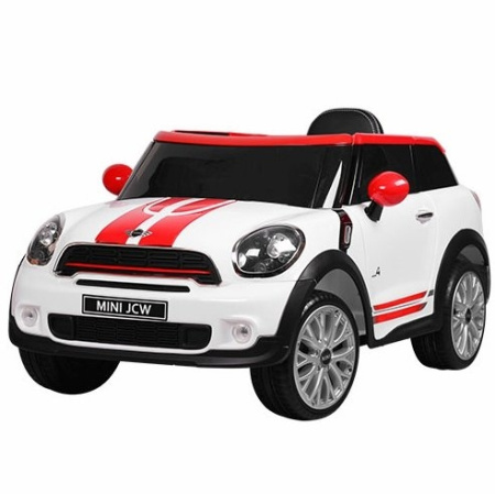 фото Электромобиль для детей Mini JCW JJ2258EBLR-1 два мотора и кожаное сиденье (белый) фото Электромобиль для детей Mini JCW JJ2258EBLR-1 два мотора и кожаное сиденье (белый)