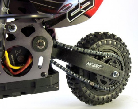 фото Радиоуправляемая модель Мотоцикл 1:4 Himoto Burstout MX400 Brushed (зеленый)