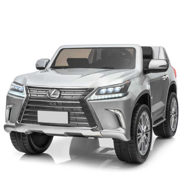 Детский внедорожник Lexus LX570 M 3906EBLRS-11 полный привод и автомобильная краска (серебристый)