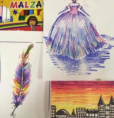 фото Волшебные фломастеры меняющие цвет MALINOS Malzauber 12 (10+2) шт