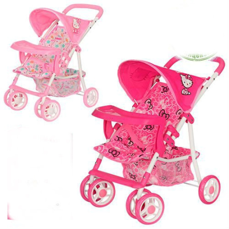фото Детская коляска для куклы Hello Kitty HK 00026