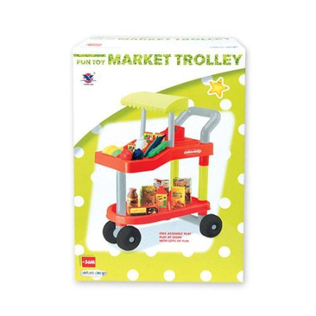 фото Тележка из супермаркета 14053 с продуктами