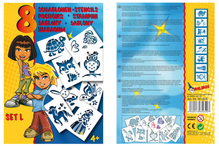 фото Трафареты MALINOS для девочек 8 шт (набор L)