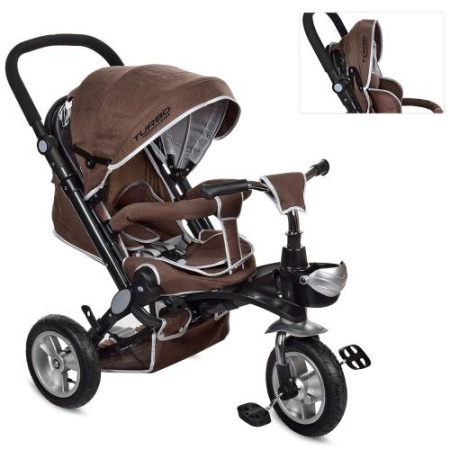 фото Детский велосипед трансформер Turbotrike M AL3645A-13 с надувными колесами (шоколадный)