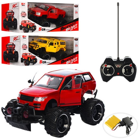 фото Джип с радиоуправлением 666-631-2-3A резиновые колеса с амортизаторами (33 см)