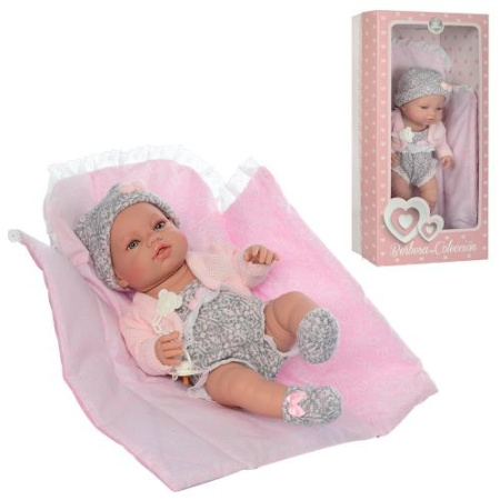 фото Детский пупс BERBESA 5103 одеяло соска (42см)
