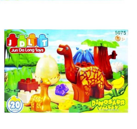 фото Детский конструктор JDLT 5075, Динозавры, 20 деталей