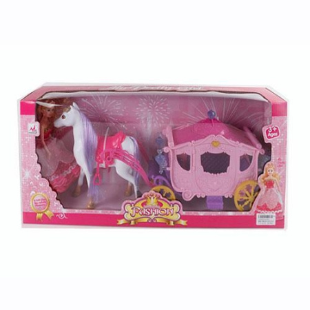 фото Карета с куклой и лошадью 05017