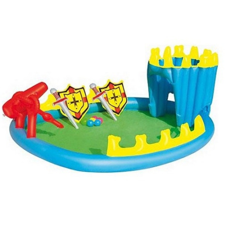 фото Игровой центр BESNWAY 52169 « Осада замка», душ, шарики, оружие