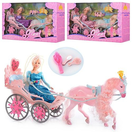 фото Карета с куклой Jinni 83063 аксессуары
