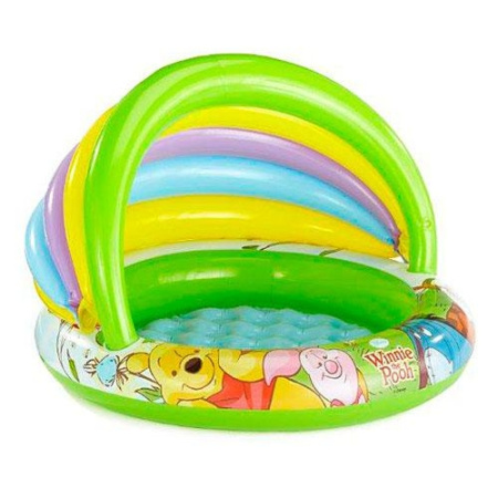 фото Детскйи надувной бассейн 57424 с навесом «Мини-винни» (102см в диаметре)