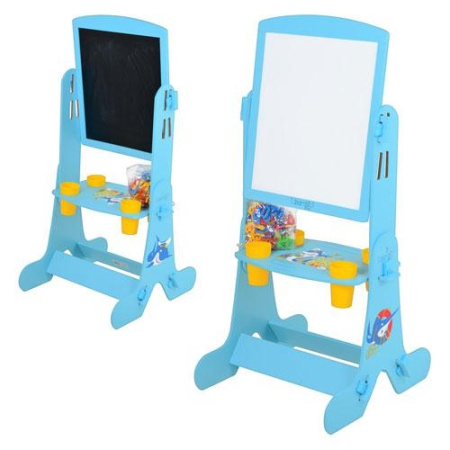 фото Двусторонний детский мольберт M 1717-4 (голубой)