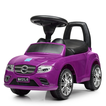 фото Детская машинка-каталка Mercedes GLC M 4131L-9 кожа и музыка (фиолетовая)