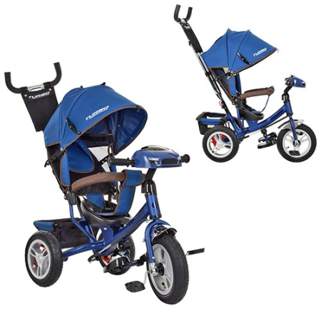 фото Детский трехколесный прогулочный велосипед ITRIKE M 3115HA-11 (темно-синий)