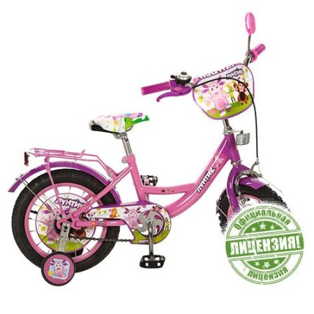 фото Двухколесный детский велосипед 16 дюймов LT 0052-02 Лунтик (малиново-фиолетовый)