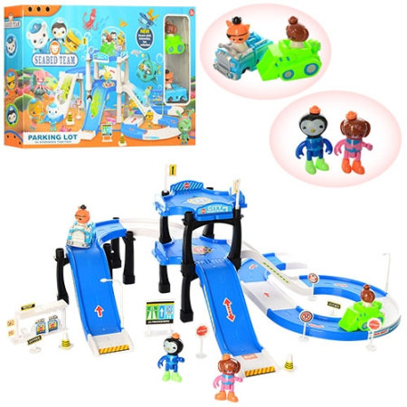 фото Детская парковка ZY-698 Октонавты три этажа с машинками