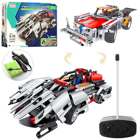 фото Конструктор для детей 2в1 8009 машина на радиоуправлении (326 деталей)