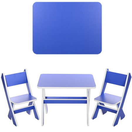 фото Детский столик со стульчиками М 2101-05 (синий)