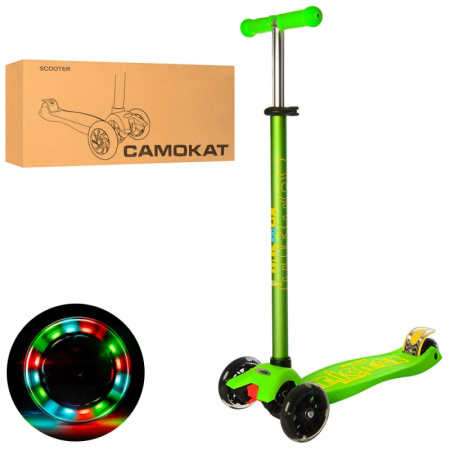 фото Самокат для детей JR 3-064-G MAXI свет колес (руль 81-90 см)