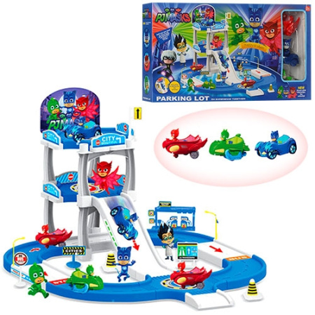 фото Детский гараж ZY-709A PJMasks три этажа с машинками